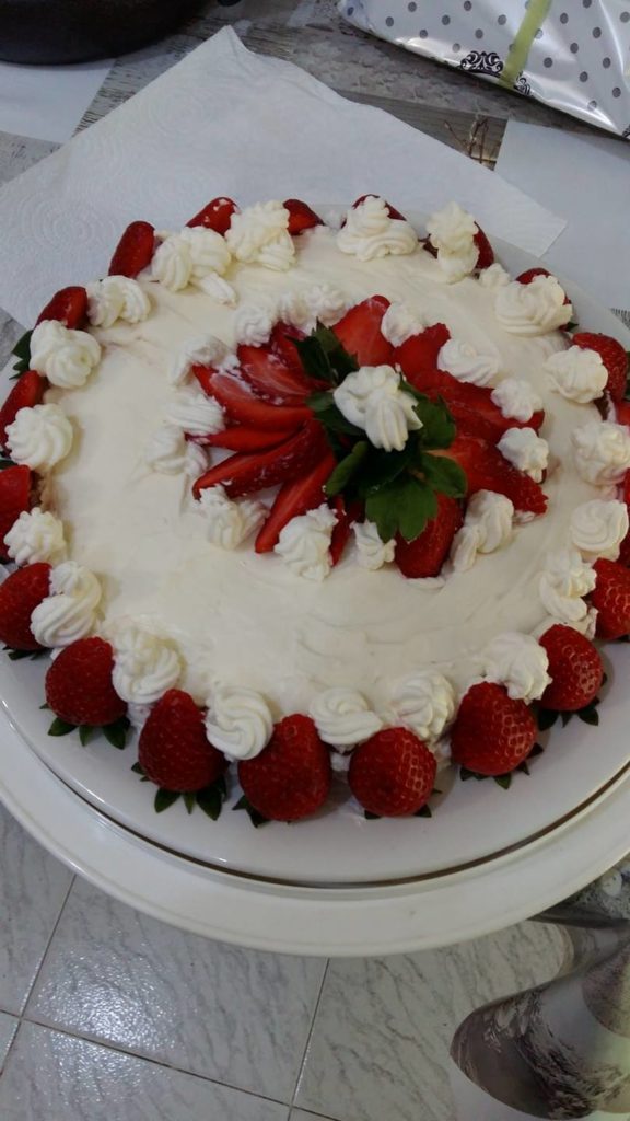 Torta con fragole